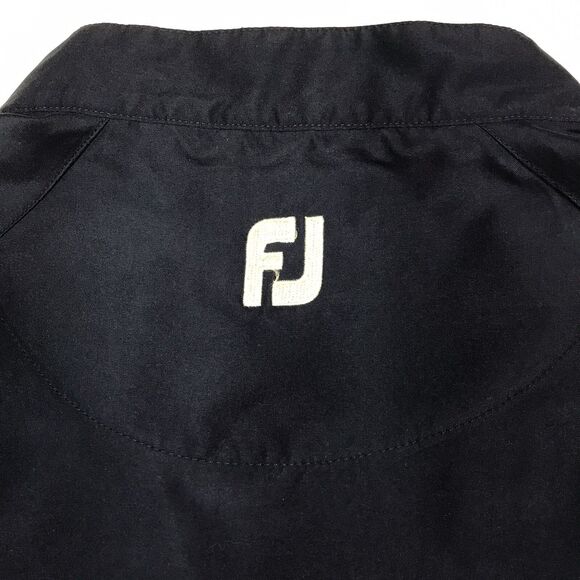 FOOTJOY Golf Windshirt Men XL Navy 1/4 Snap Elastic Waist Cuff Raglan Pullover - Picture 8 of 16